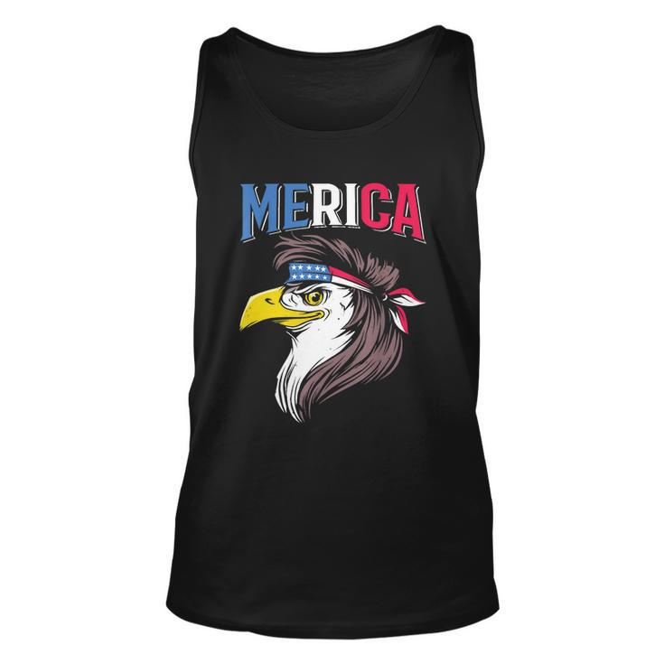 Mullet Eagle American Flag Usa Bird 4Th Of July Merica Gift Unisex Tank Top