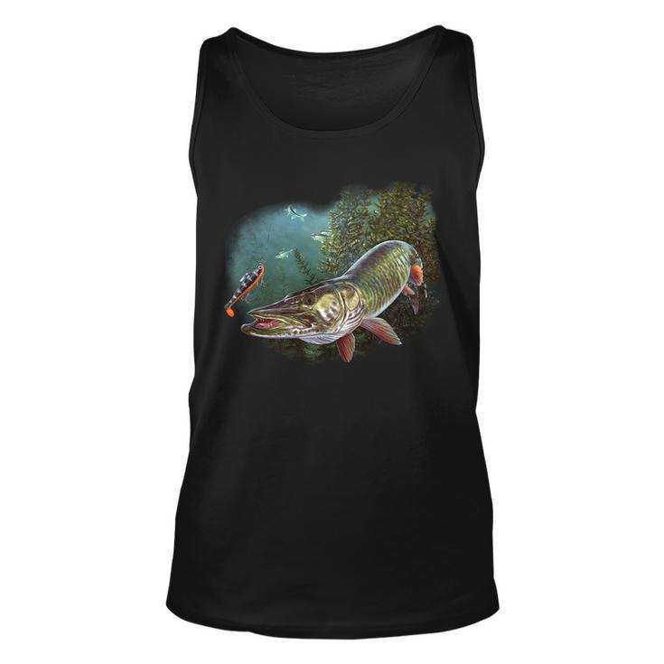 Musky Chase Fishing Unisex Tank Top