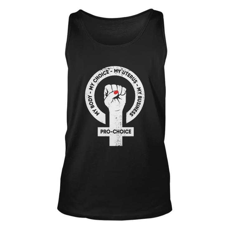 My Body Choice Uterus Business Women V3 Unisex Tank Top