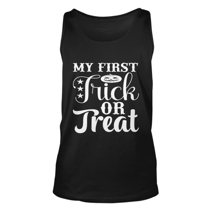 My Firts Trick Or Treat Halloween Quote Unisex Tank Top