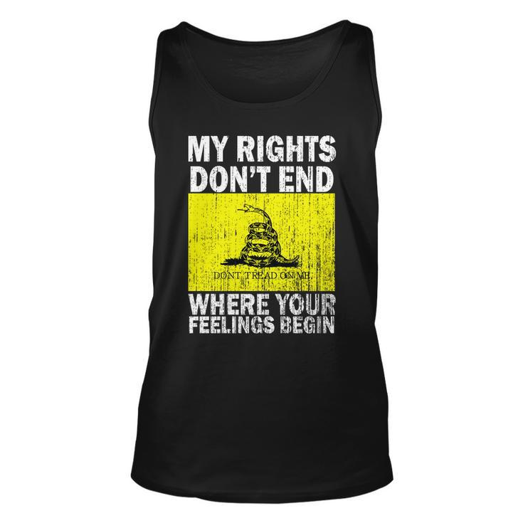 My Rights Dont End Where Your Feelings Begin Tshirt Unisex Tank Top