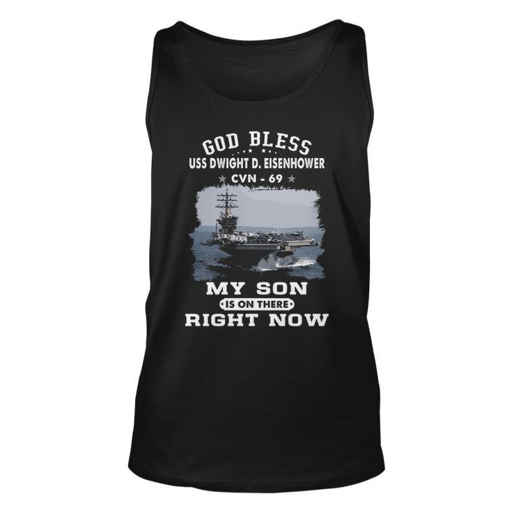 My Son Is On Uss Dwight D Eisenhower Cvn Unisex Tank Top