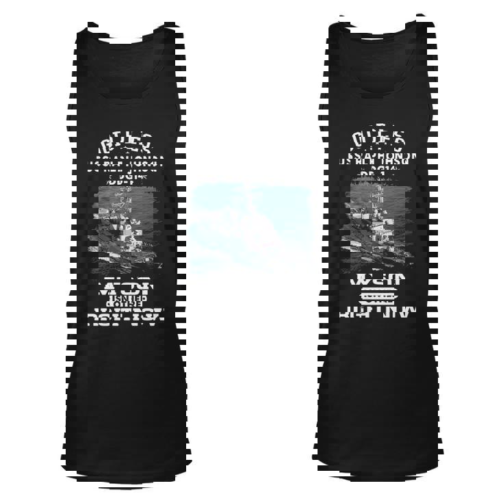 My Son Is On Uss Ralph Johnson Ddg  Unisex Tank Top