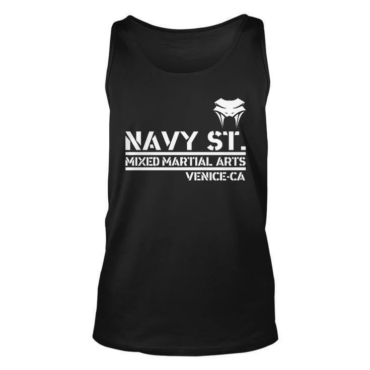 Navy St Mix Martial Arts Venice California Snake Logo Tshirt Unisex Tank Top