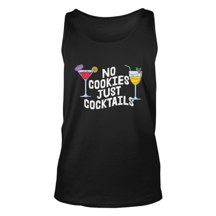 No Cookies Just Cocktails Gift Christmas In July Unisex Tank Top