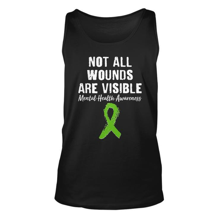 Not All Wounds Are Visible Mental Health Awareness Tshirt Unisex Tank Top