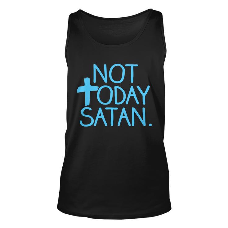 Not Today Satan Jesus Cross Tshirt Unisex Tank Top