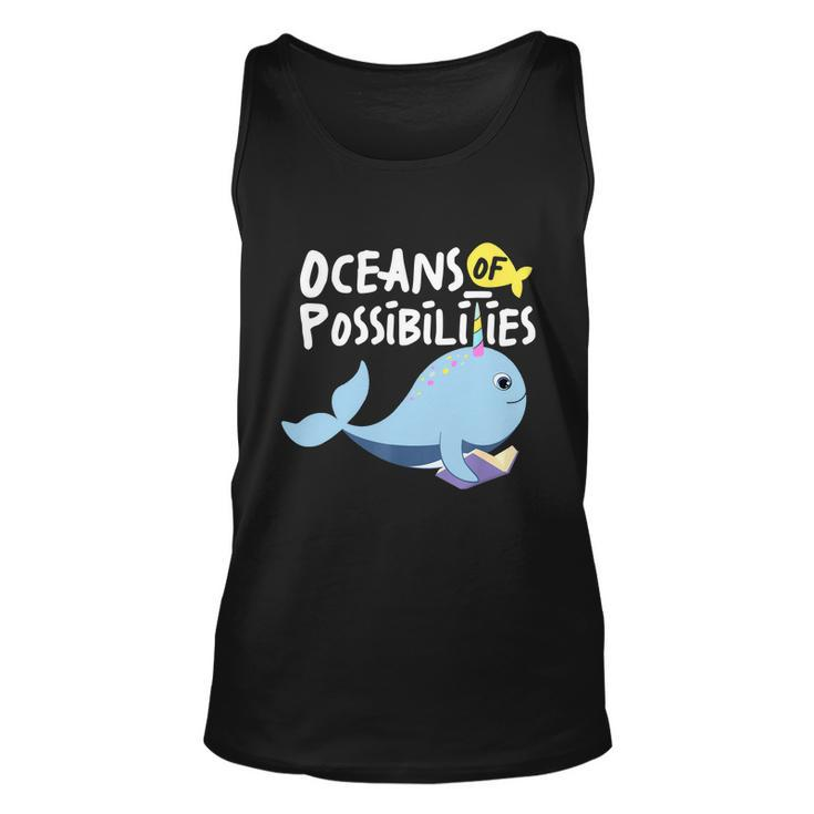 Oceans Of Possibilities Sea Animal Summer Reading Unisex Tank Top
