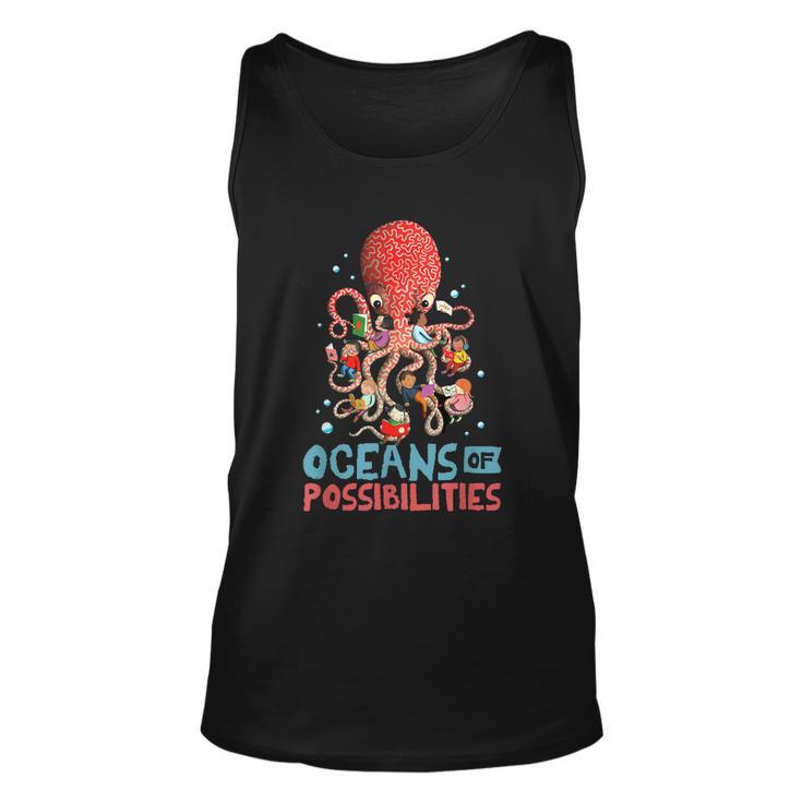 Oceans Of Possibilities Summer Reading 2022 Shirt Octopus Unisex Tank Top