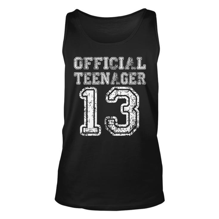 Official Teenager 13Th Birthday Tshirt Unisex Tank Top
