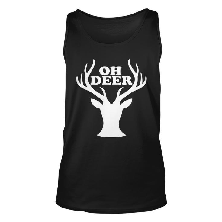 Oh Deer Funny Christmas Tshirt Unisex Tank Top