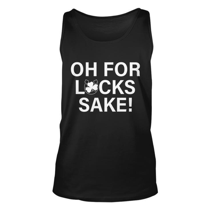 Oh For Lucks Sake Graphic Design Printed Casual Daily Basic Unisex Tank Top