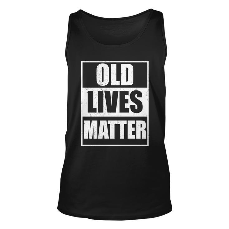 Old Lives Matter Distressed Logo V2 Unisex Tank Top