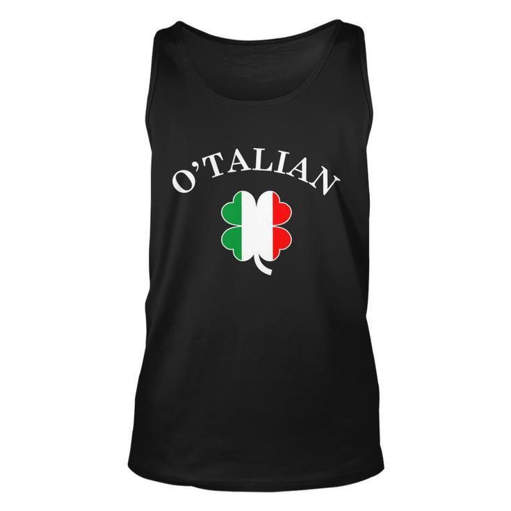 Otalian Italian Irish Shamrock St Patricks Day Tshirt Unisex Tank Top