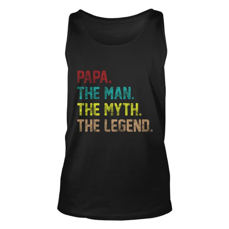 Papa The Man The Myth The Legend Vintage Tshirt Unisex Tank Top