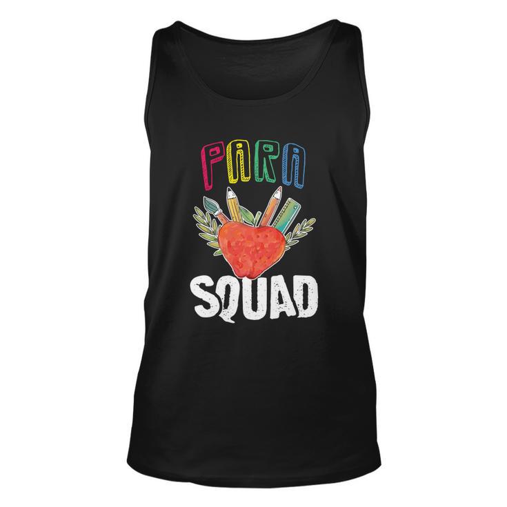 Paraprofessional Squad Para Squad Special Ed Teacher Great Gift Unisex Tank Top