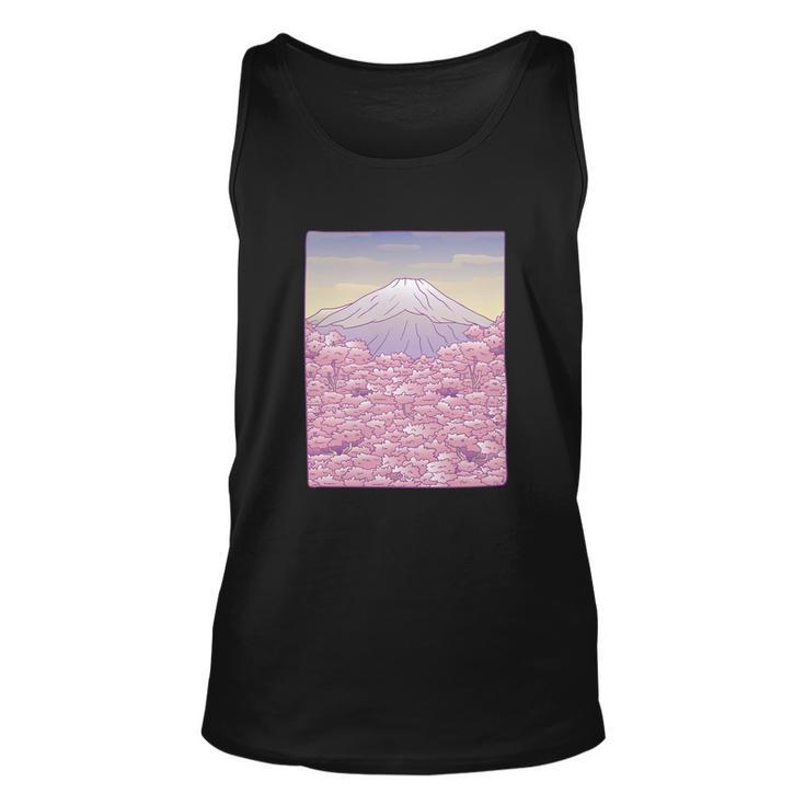 Pastel Mount Fuji Unisex Tank Top