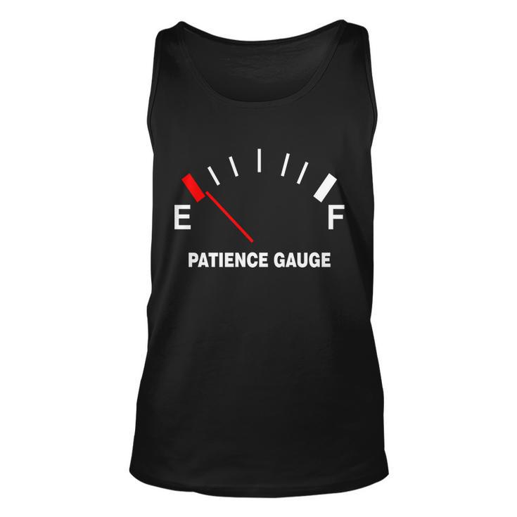 Patience Gauge Nearly Empty Unisex Tank Top