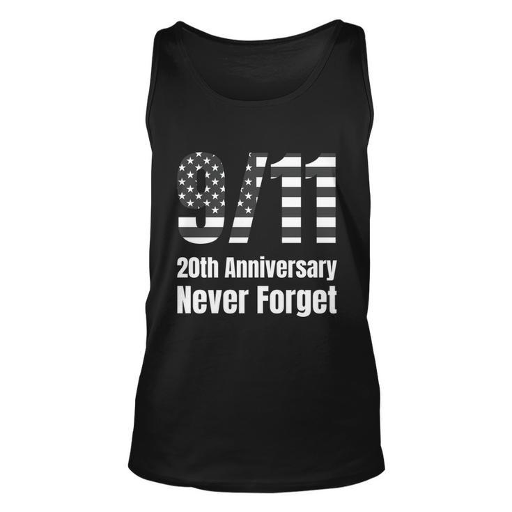 Patriot Day 911 We Will Never Forget Tshirtnever September 11Th Anniversary Unisex Tank Top