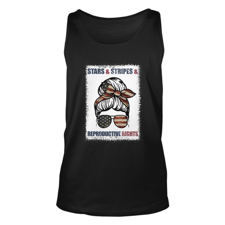 Patriotic 4Th Of July Stars Stripes And Reproductive Rights Funny Gift Unisex Tank Top