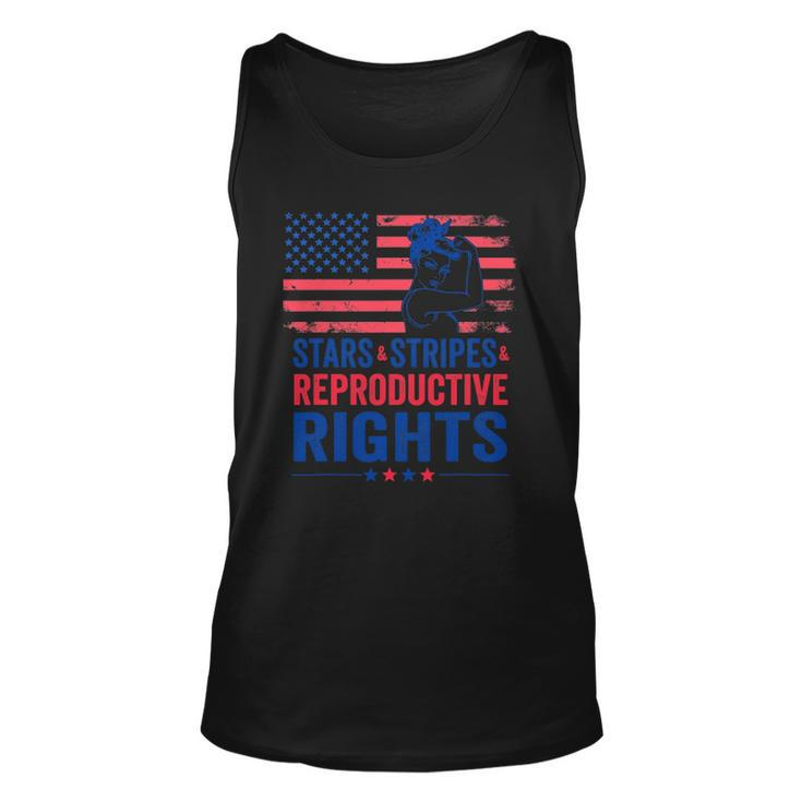 Patriotic 4Th Of July  Stars Stripes Reproductive Right Unisex Tank Top