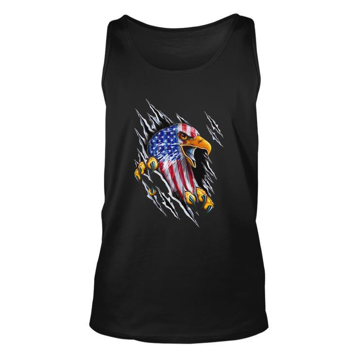 Patriotic Eagle Shirt 4Th Of July Usa American Flag Unisex Tank Top