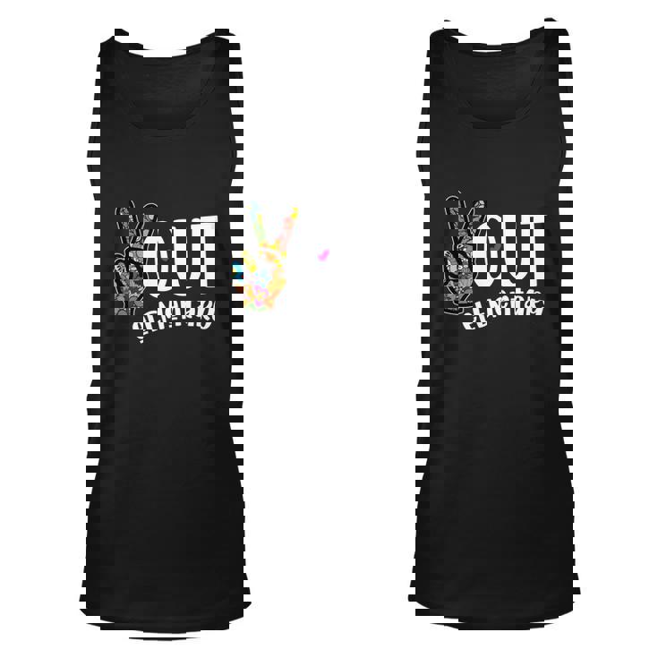 Peace Out Elementary Gift Last Day Of School Graduation Cute Gift Unisex Tank Top