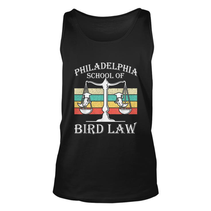 Philadelphia School Of Bird Law Vintage Bird Lover Graphic Design Printed Casual Daily Basic Unisex Tank Top