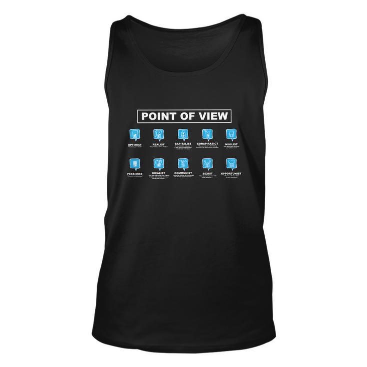 Philosophy Points Of View Glass Half Full Or Half Empty Joke Unisex Tank Top