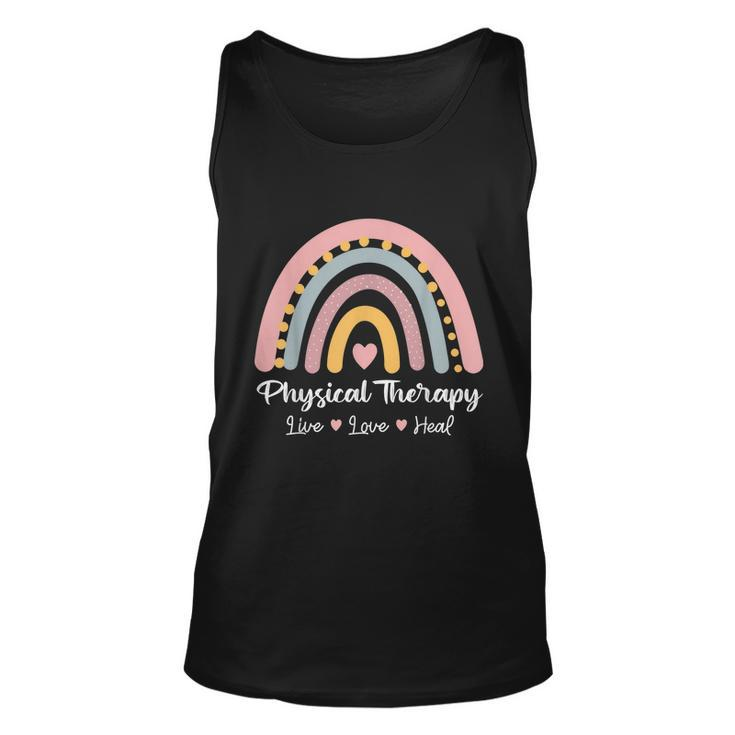 Physical Therapy Pediatric Therapist Pt Month Rainbow Cute Graphic Design Printed Casual Daily Basic Unisex Tank Top