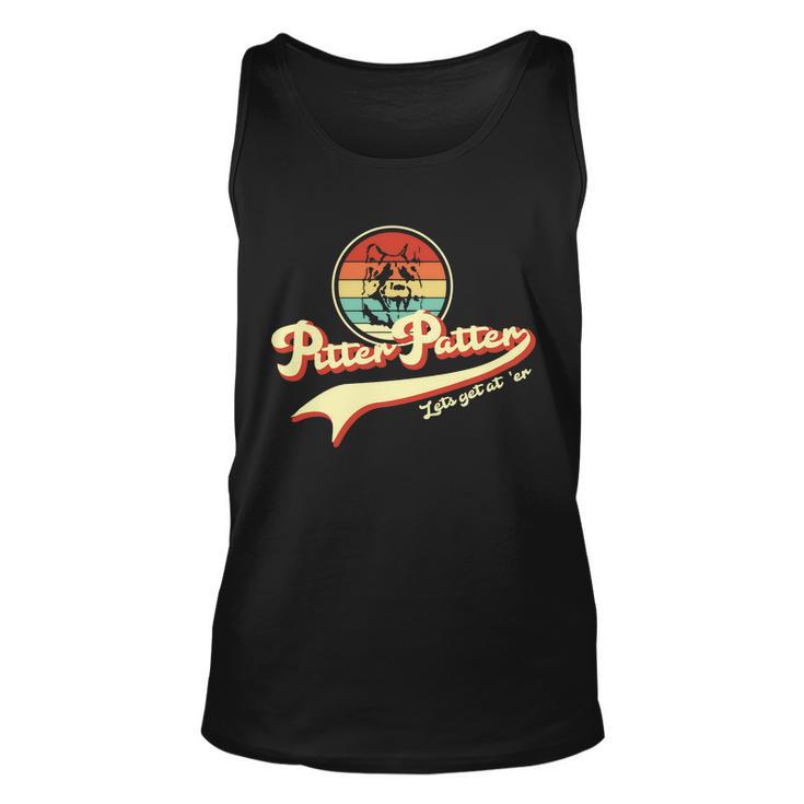 Pitter Patter Lets Get At Er Retro Unisex Tank Top