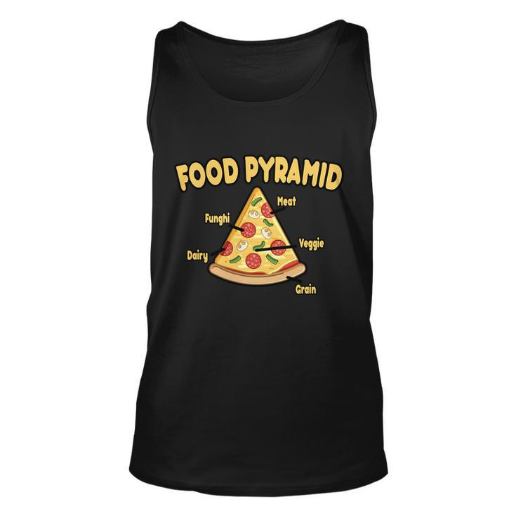 Pizza Food Pyramid Unisex Tank Top
