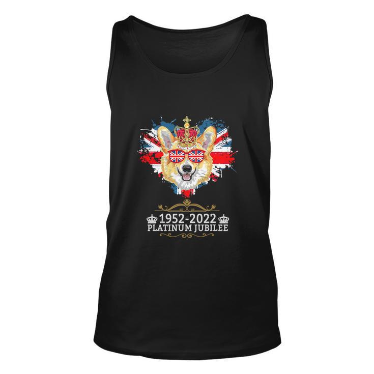 Platinum Jubilee 2022 Union Jack For 4Th Of July Jubilee Corgi Unisex Tank Top