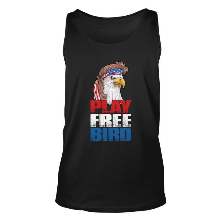 Play Free Bird Eagle Mullet American Flag 4Th Of July Gift Unisex Tank Top