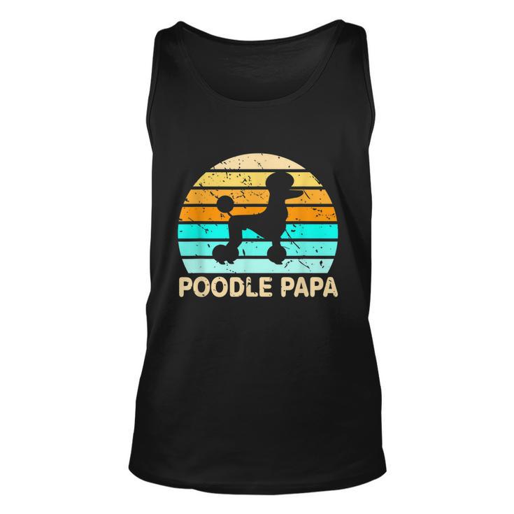 Poodle Papa Dog Lover Grandfather Retirement Poodle Unisex Tank Top