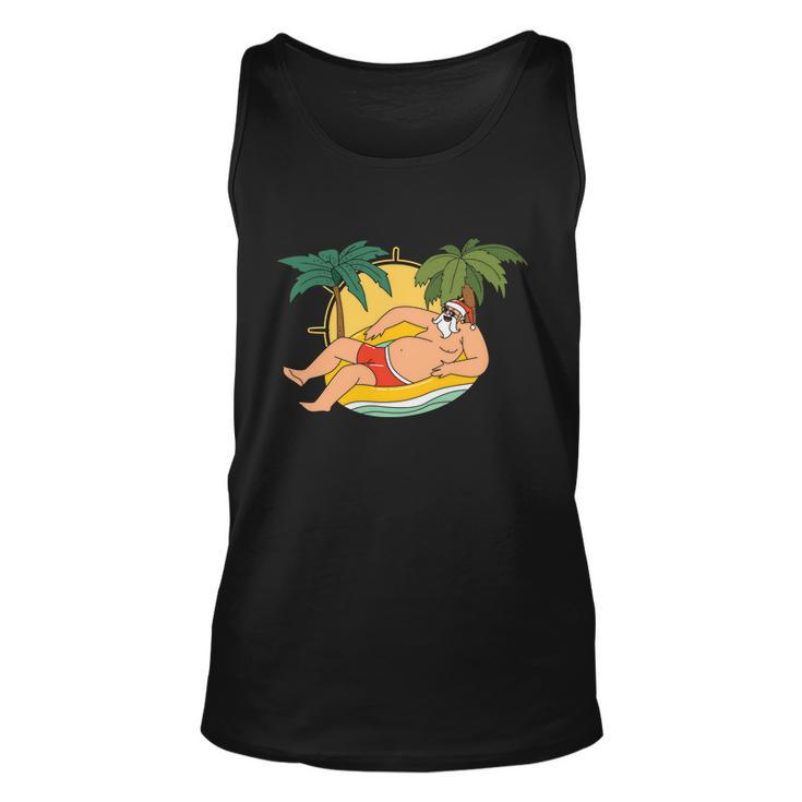 Pool Party Santa Christmas In Christmas In July V2 Unisex Tank Top