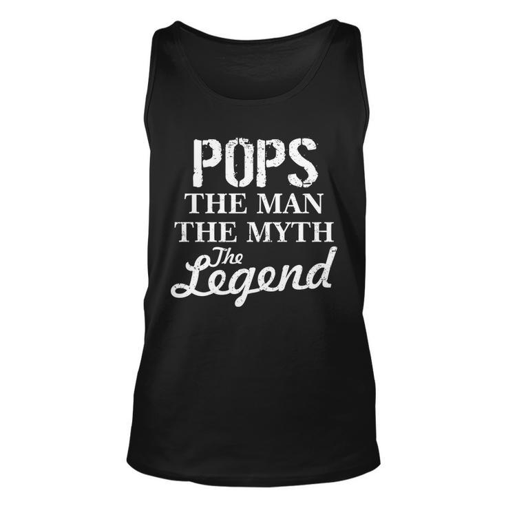 Pops The Man Myth Legend Unisex Tank Top