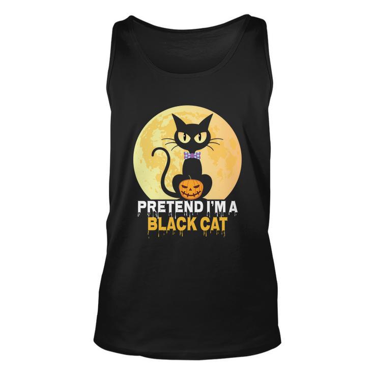 Pretend Im A Black Cat Halloween Quote Unisex Tank Top