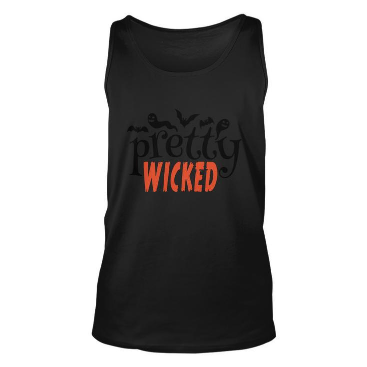 Pretty Wicked Funny Halloween Quote Unisex Tank Top