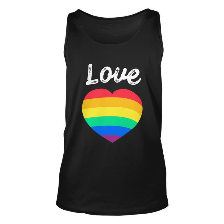Pride Month Funny Rainbow Heart Gay And Lgbt Unisex Tank Top