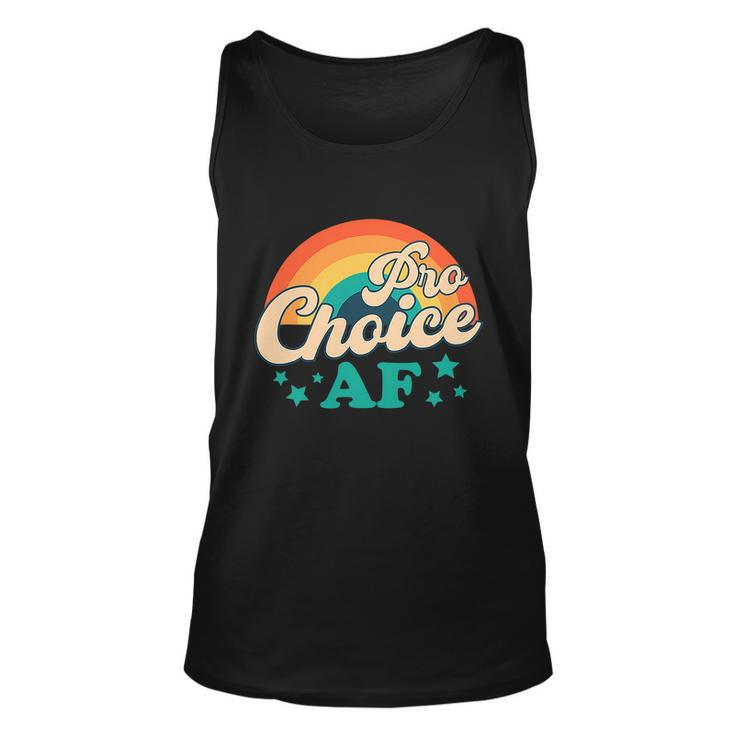 Pro Choice Af Reproductive Rights Rainbow Vintage Unisex Tank Top