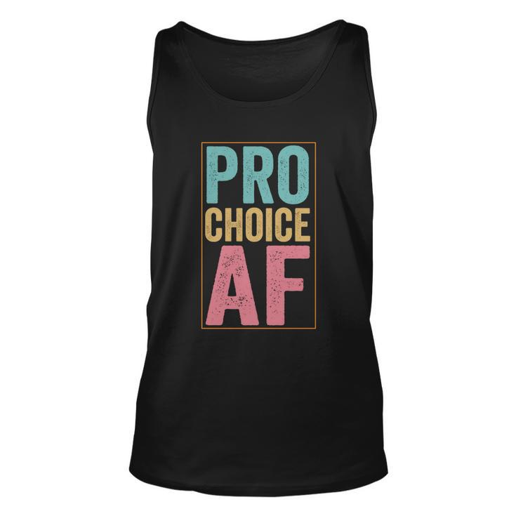 Pro Choice Af Reproductive Rights Vintage Unisex Tank Top