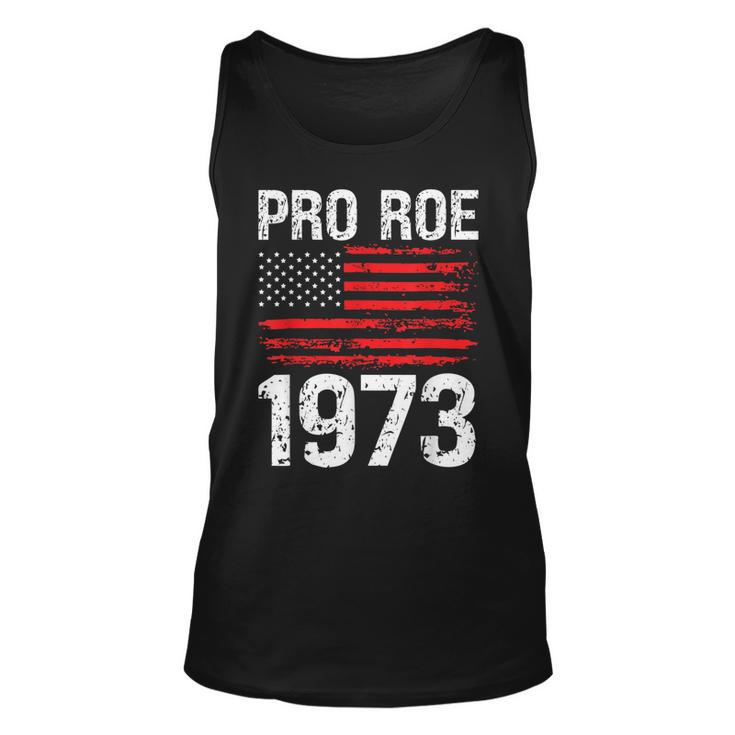 Pro Roe 1973 Reproductive Rights America Usa Flag Distressed  Unisex Tank Top