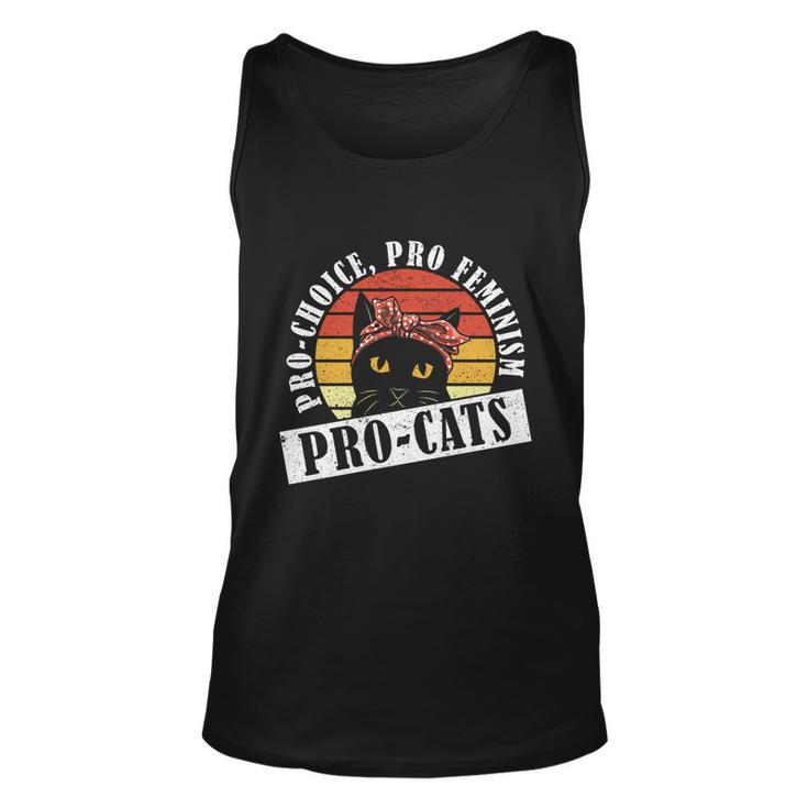 Progiftchoice Progiftfeminism Progiftcats Pro Choice Funny Gift Unisex Tank Top