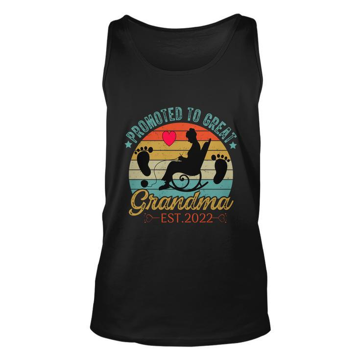 Promoted To Great Grandma Est  Unisex Tank Top
