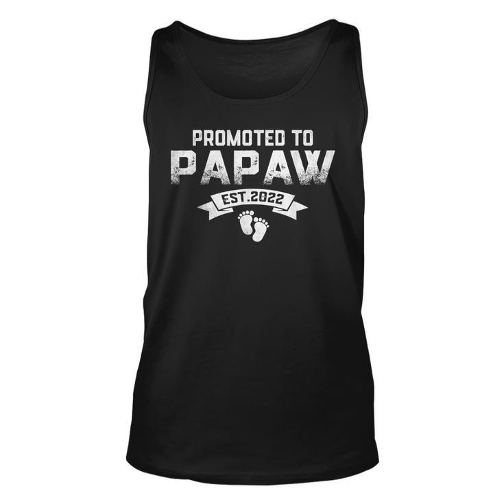 Promoted To Papaw Est 2022 Fathers Day For New Papaw  Men Women Tank Top Graphic Print Unisex