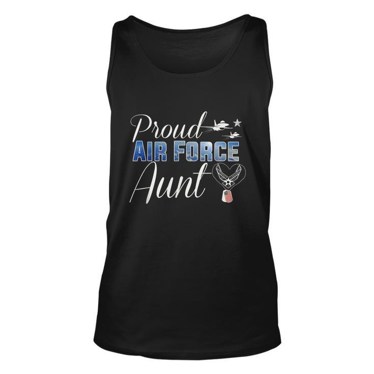 Proud Air Force Aunt Heart Us Air Force Military Unisex Tank Top