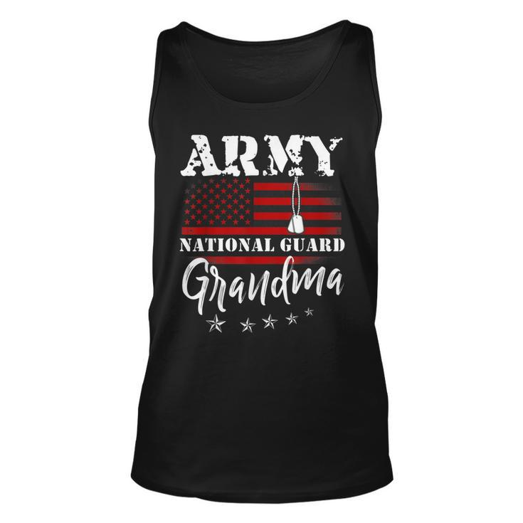Proud Army National Guard Grandma Us Flag  Us Military  Unisex Tank Top