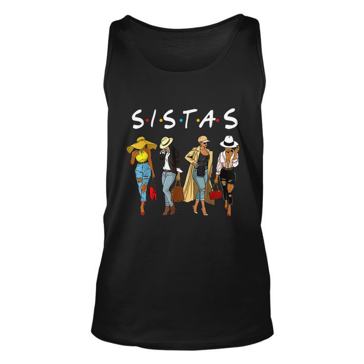 Proud Black Sistas Queen Melanin Afro African American Women Unisex Tank Top