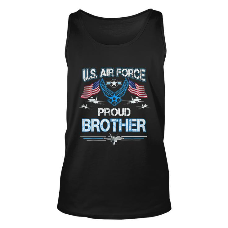 Proud Brother Us Air Force American Flag T Usaf Unisex Tank Top